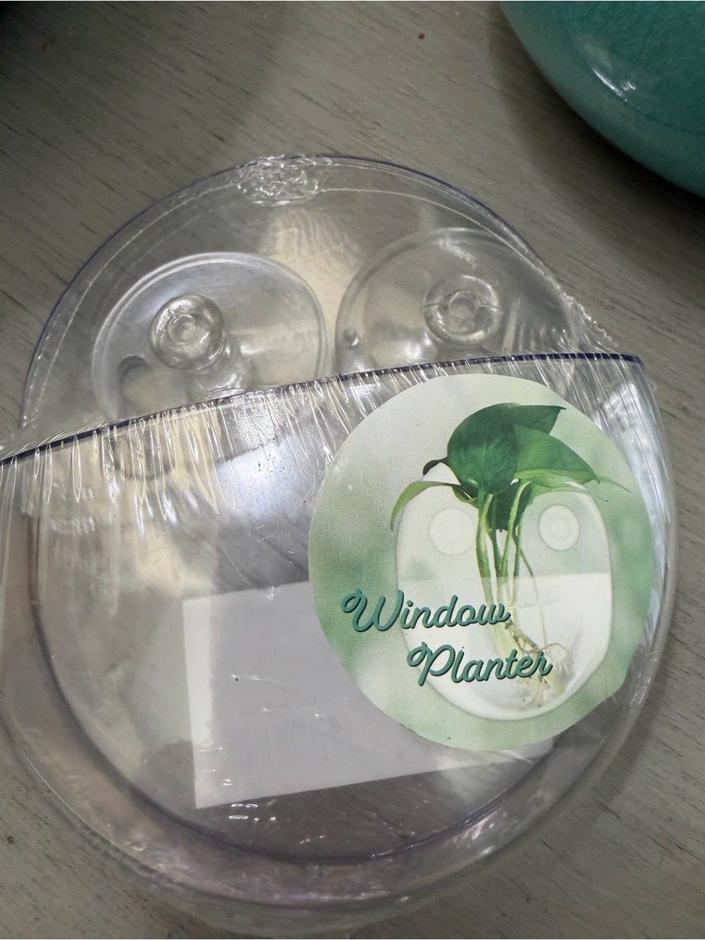 Window Planter Clear Suction-Bag Hanging Planter - Clear. NEW - Picture 3 of 4